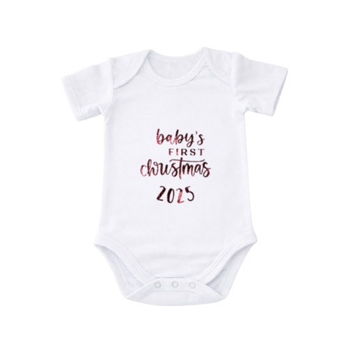 Baby Romper “First Christmas” | Uniek Kerstcadeau voor Baby | BMR
