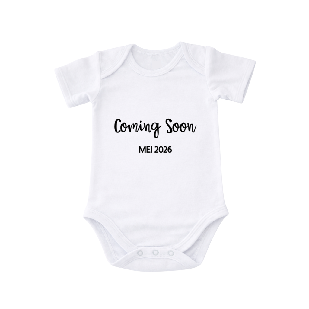 Romper - Gepersonaliseerd - Coming Soon (maand & jaar) | BMR
